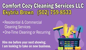 Ekybria Brown, Comfort Cozy Cleaning Services