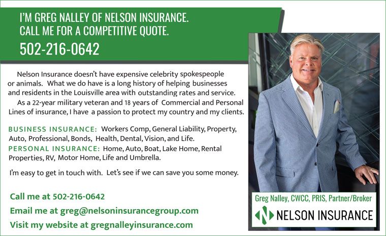Greg Nalley, Nelson Insurance