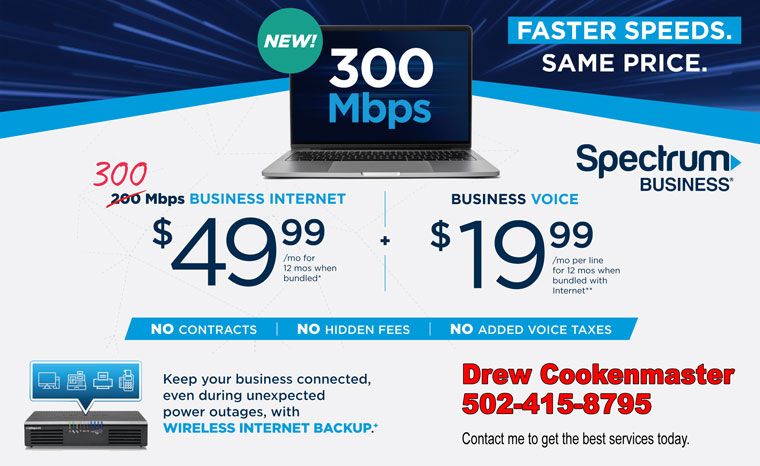 Drew Cookenmaster, Charter, Spectrum Business