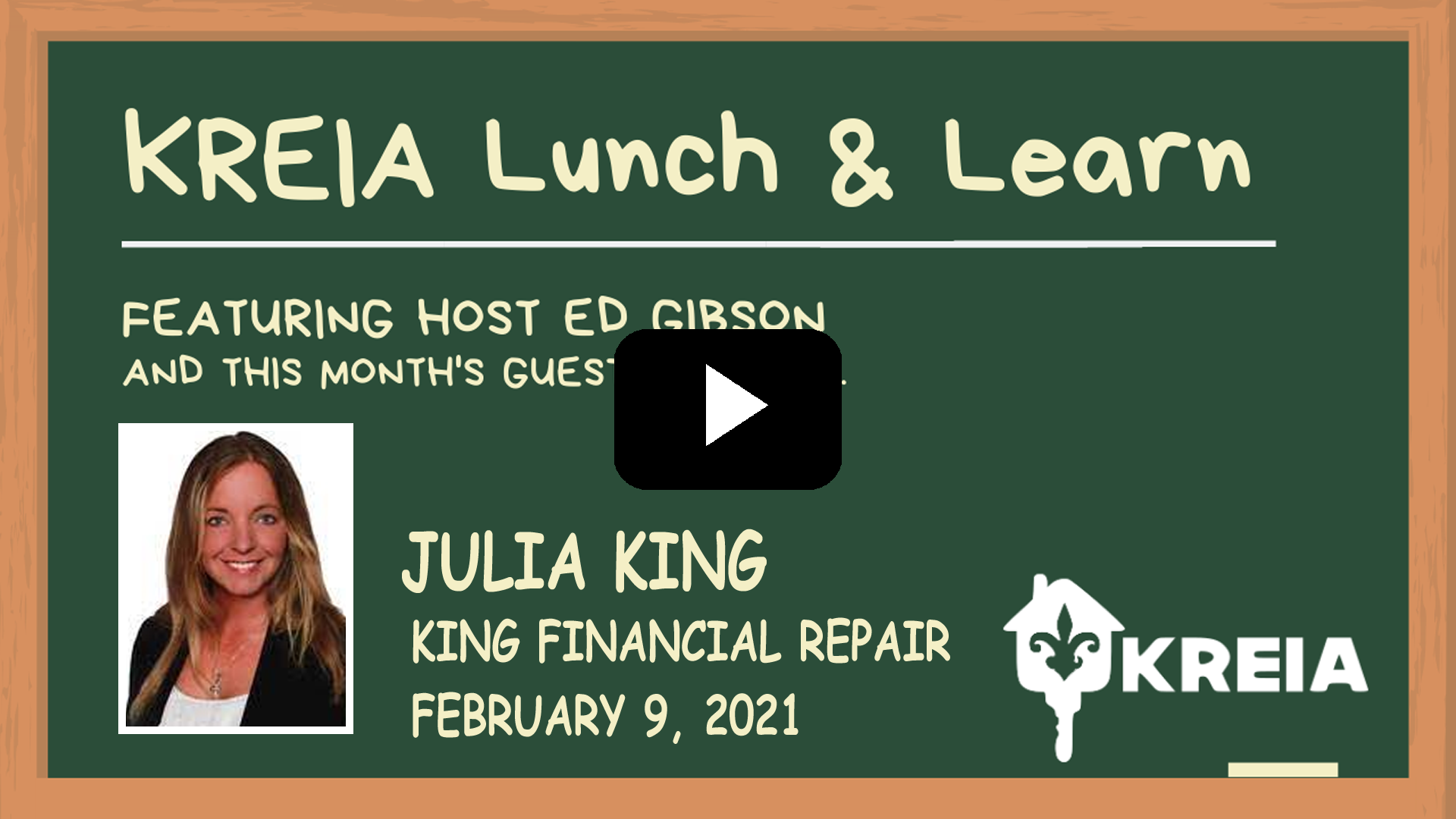 Lunch and Learn with Julia King