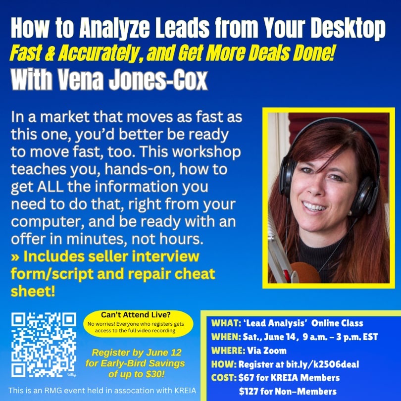 Online Workshop with Vena Jones-Cox